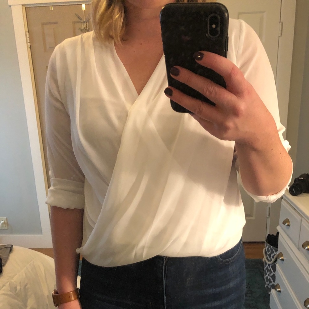 H&M cross over blouse